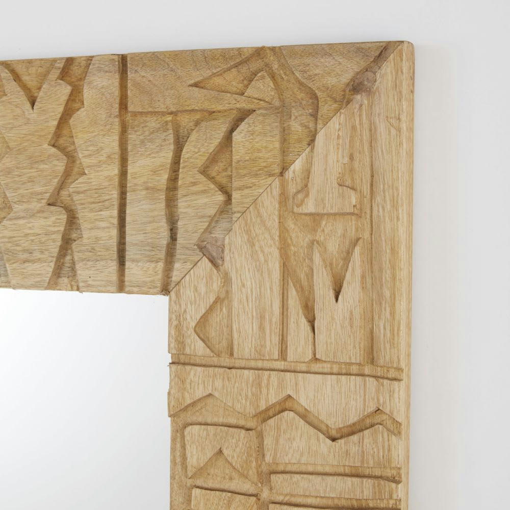 THAIS - Grand miroir rectangulaire gravé 121x161