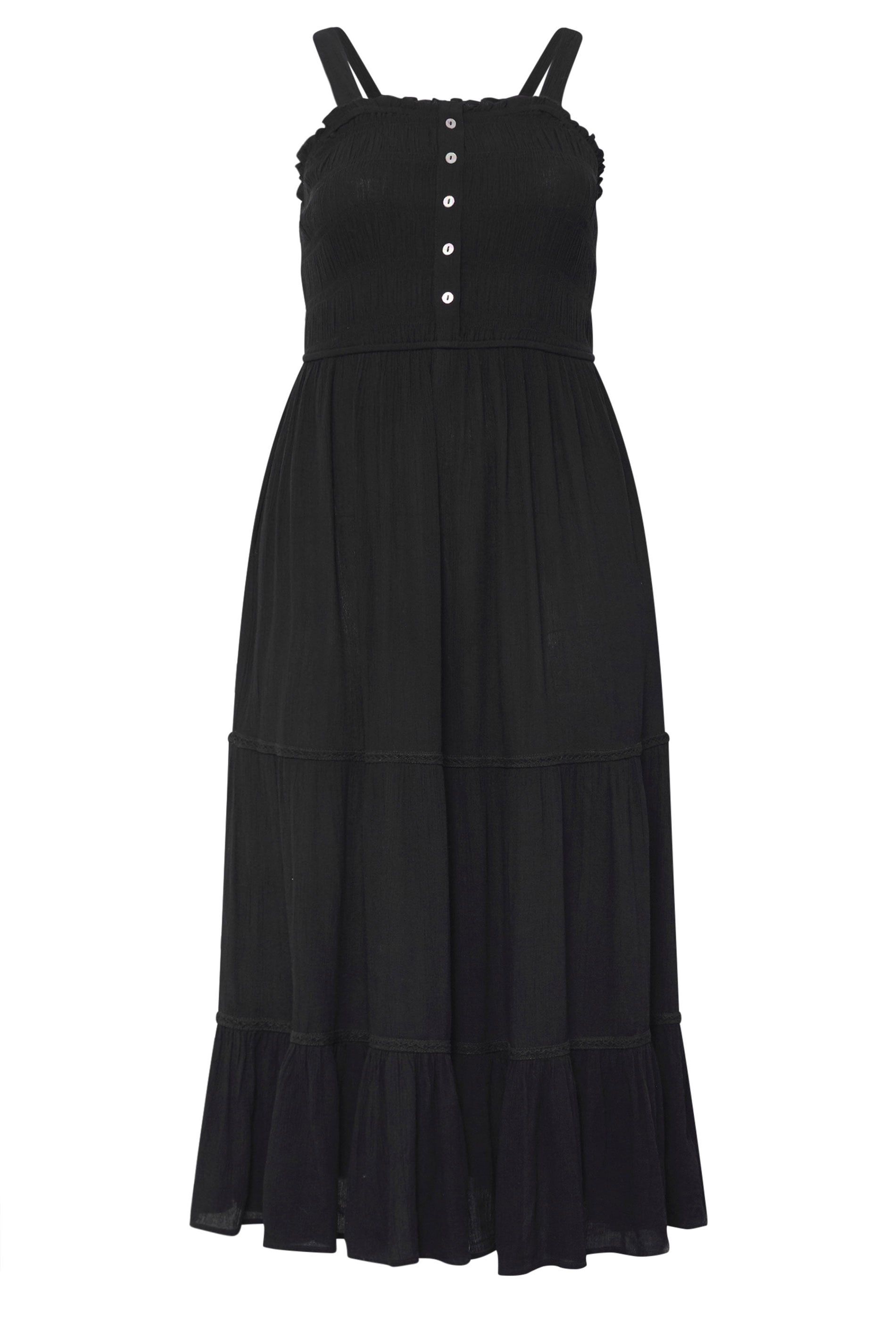 Yours Shirred Placket Dress