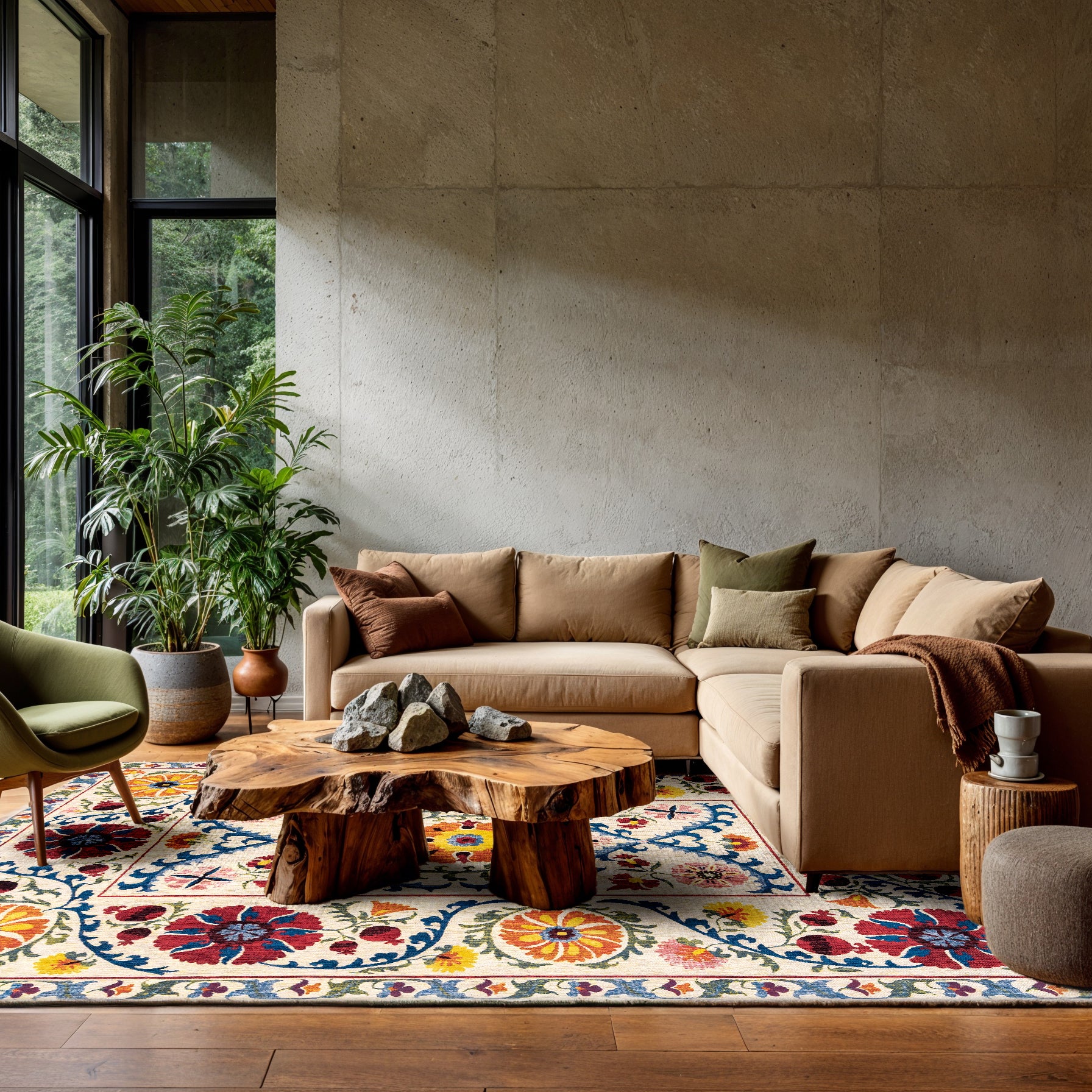 Louis de Poortere Suzani Vloerkleed 200 x 280 cm - Origine