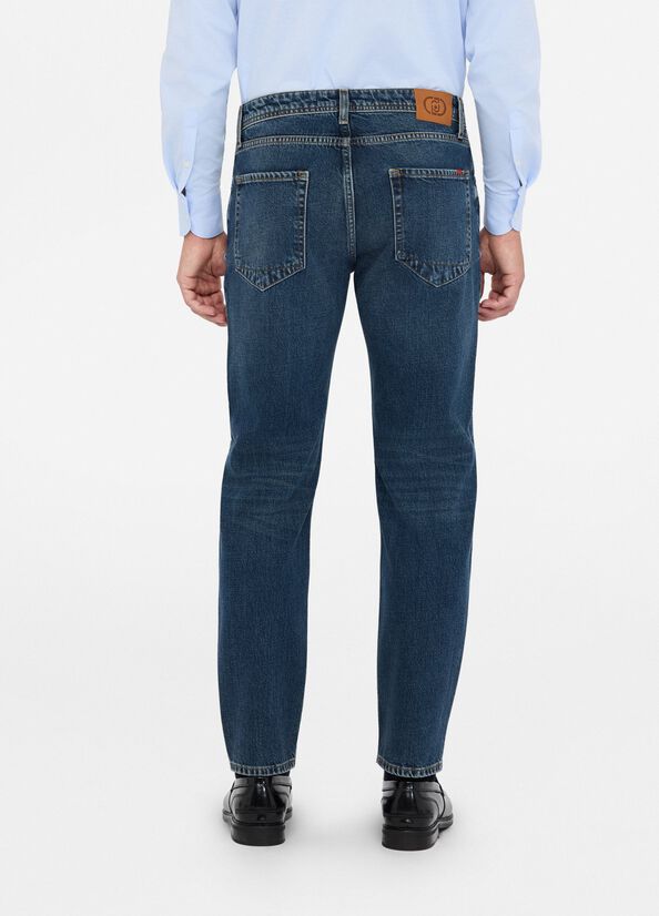 Jeans tapered in cotone used