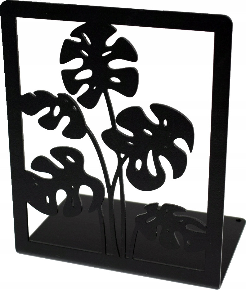 Podpórka do książek MONSTERA Solidna Metal Czarna