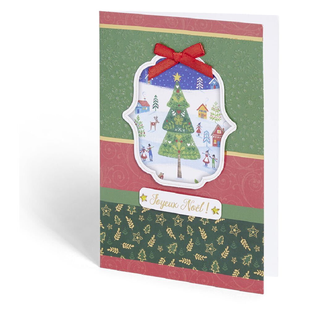 Carte de voeux No&euml;l 12x17cm (plusieurs modèles)