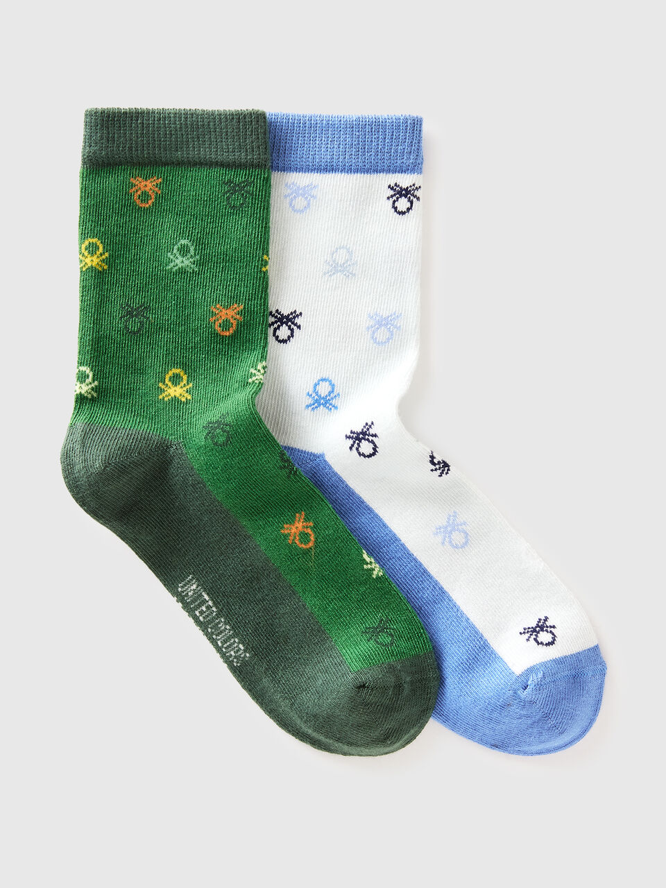 Two pairs of patterned socks
