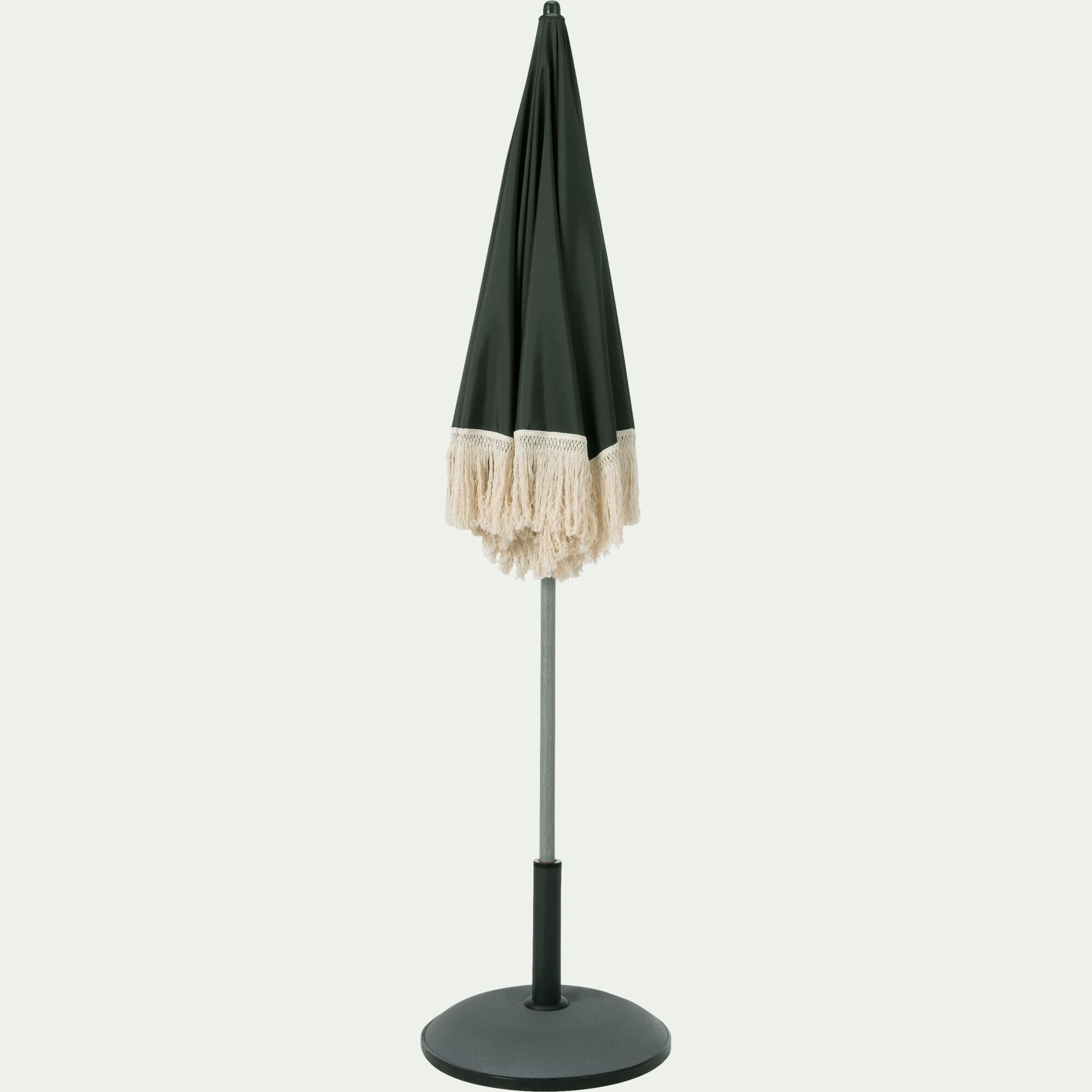 RICCIA - Parasol à franges D180cm - vert kaki