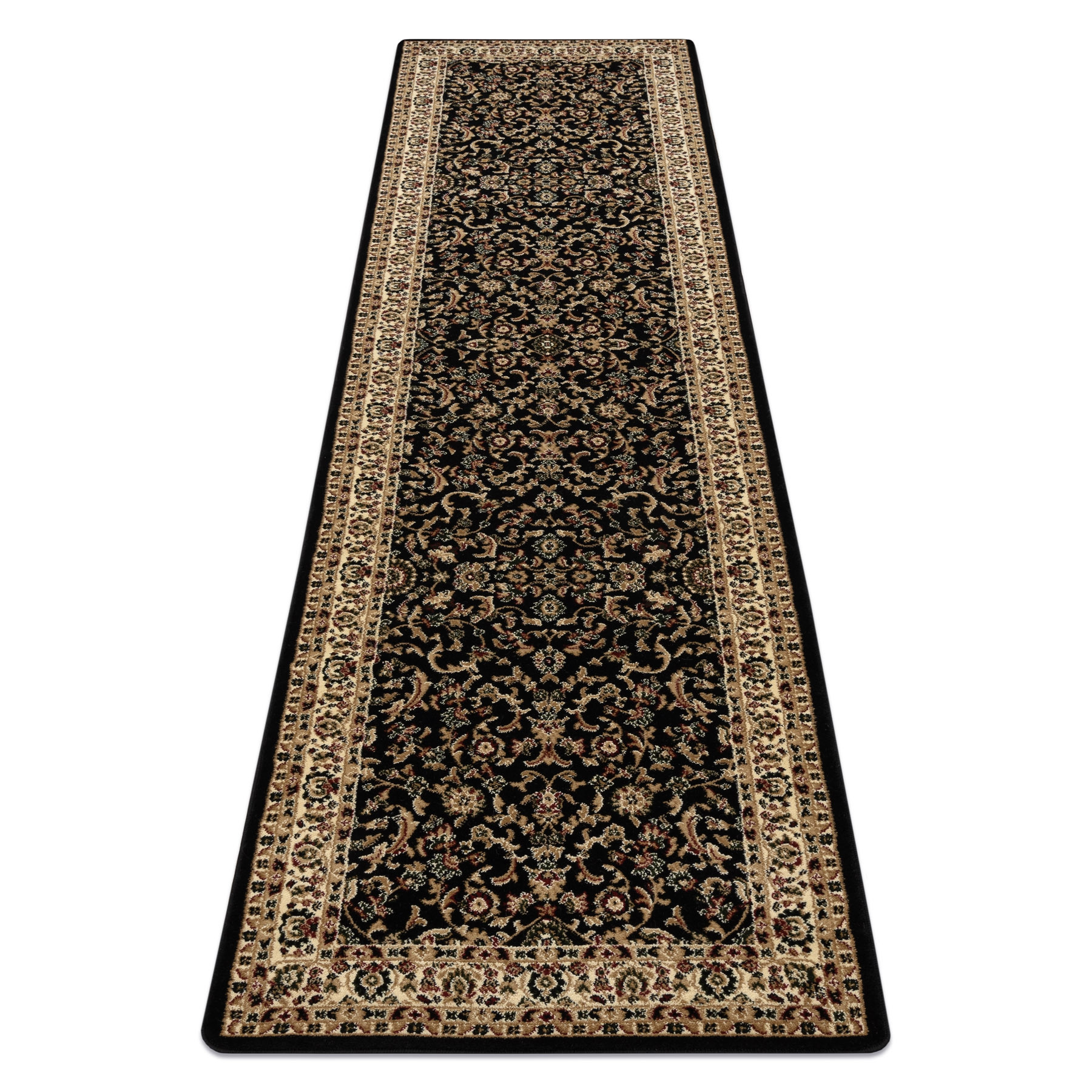 Dywan, Chodnik ROYAL ADR wzór 1745 czarny do przedpokoju, na 60x200 cm