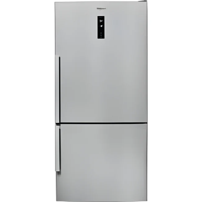 Whirlpool Bottom Mount Fridge-Freezer A++, 83Cm, 580Lit, Inox Stainless