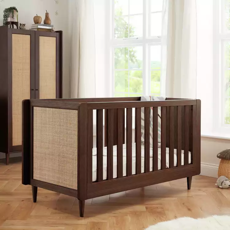 Tutti Bambini Japandi Cot Bed - Walnut