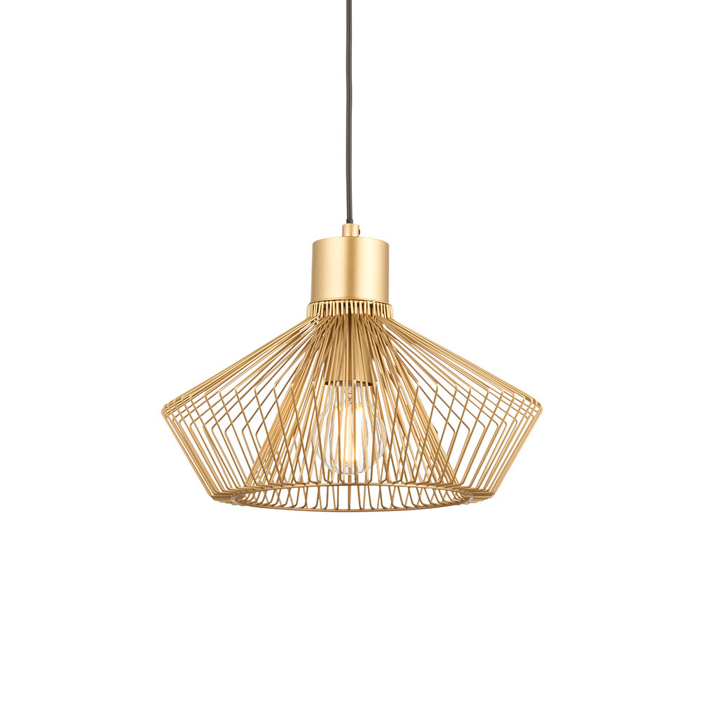 Lampa wisząca KIMBERLEY złota 1xE27x20W wym:155x31x31cm IP20 Endon