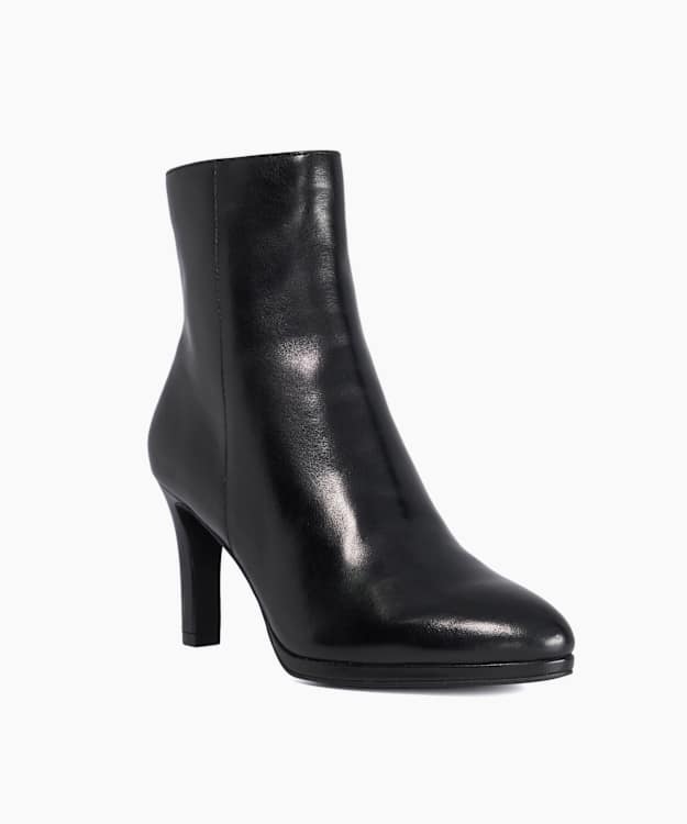 Olivvya Black - Platform High Heel Ankle Boots