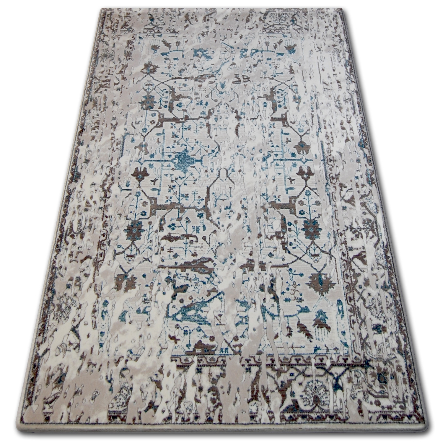 Dywan AKRYL TALAS 0309 White/Glass Blue 80x150 cm