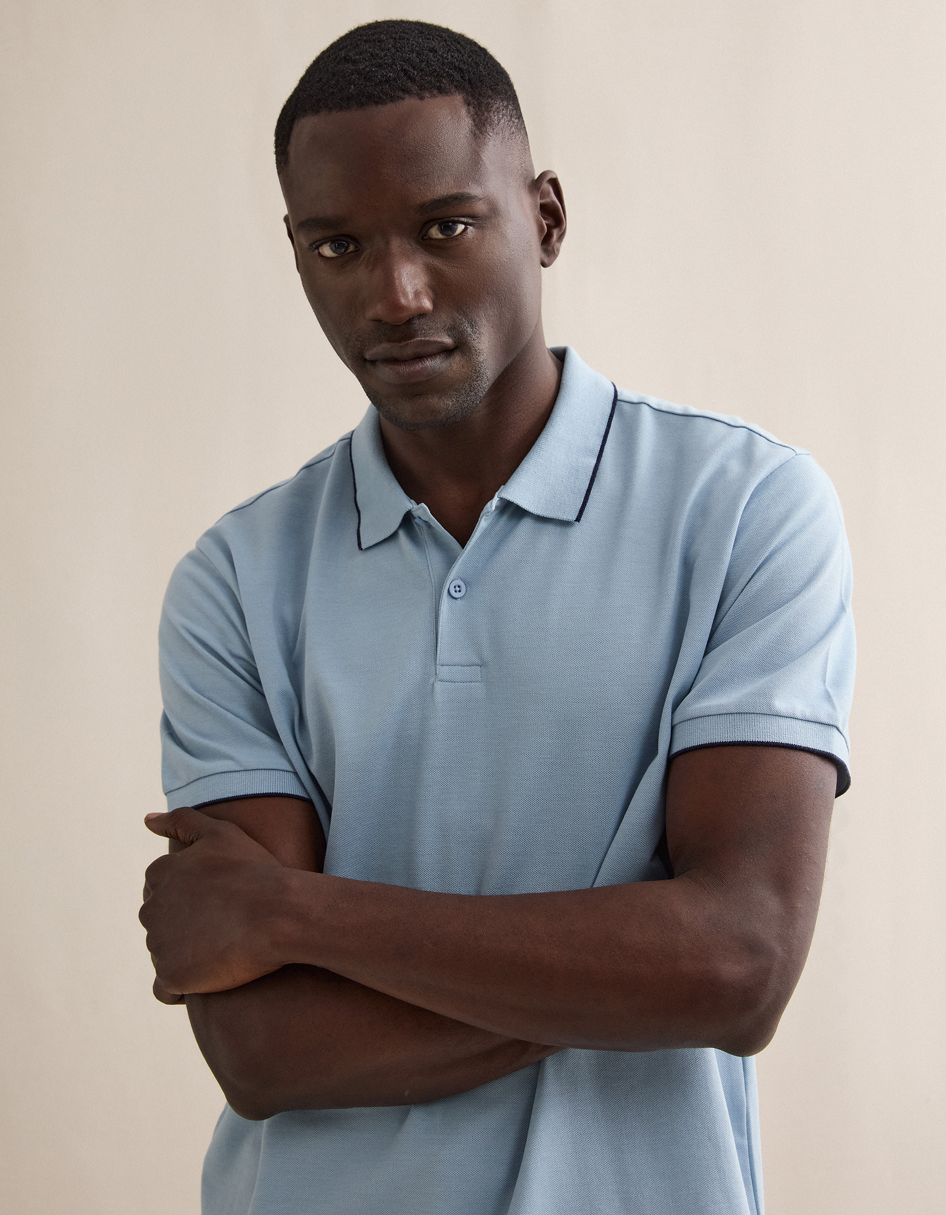 Polo, Homem, Azul Claro