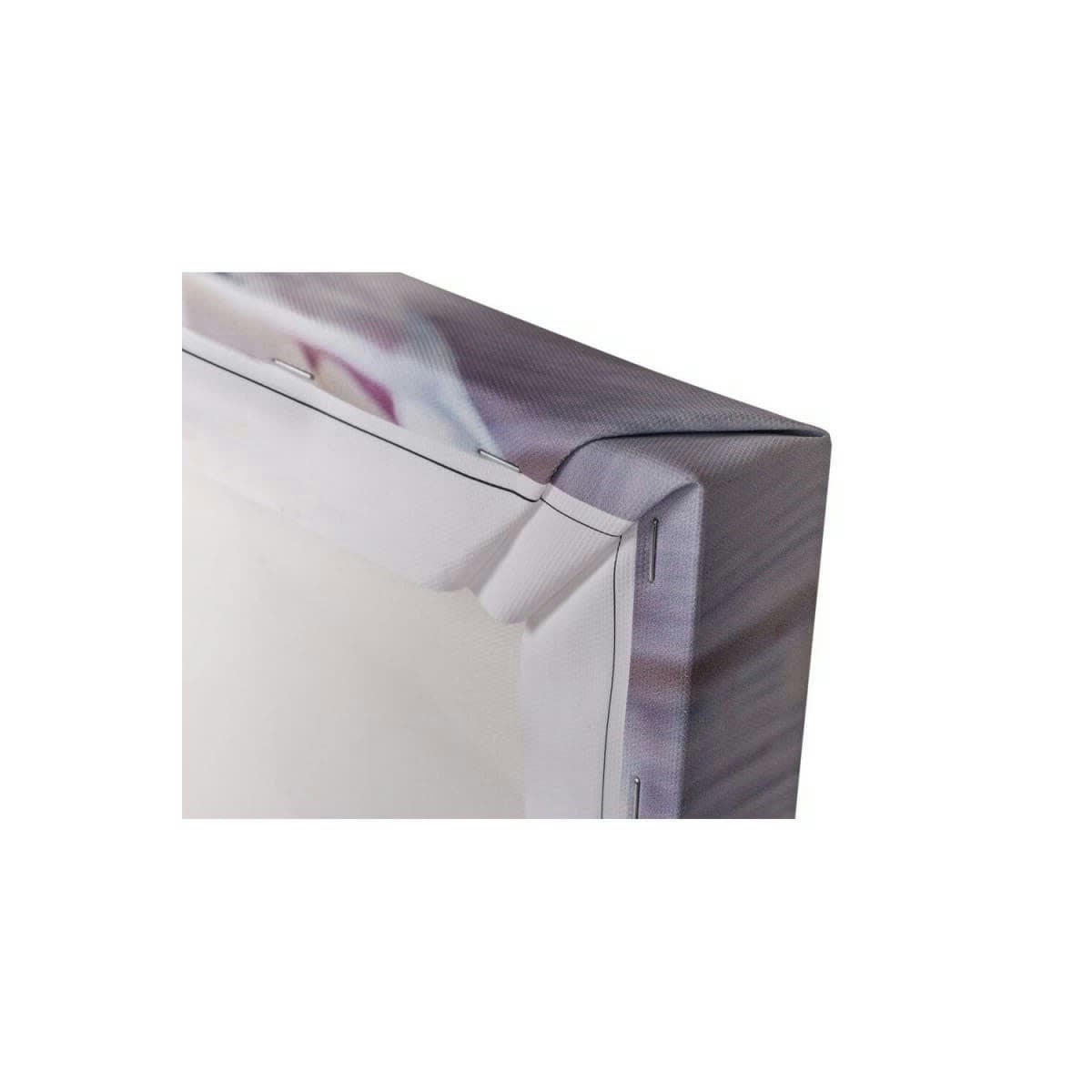 BARQUE - Tableau sur toile barque bleue 65x65cm