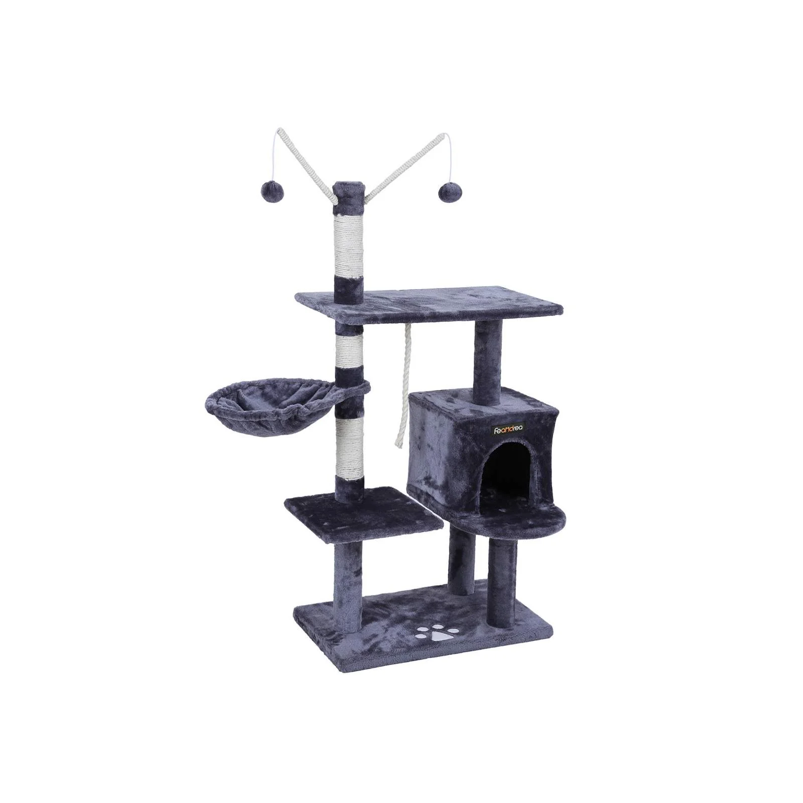 Arbre à chat 134 cm gris foncé