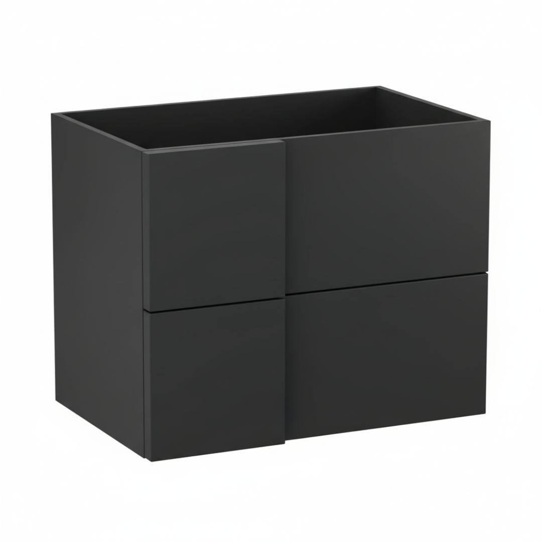 Szafka pod umywalkę wpuszczaną EDGE 70 cm antracyt półmat