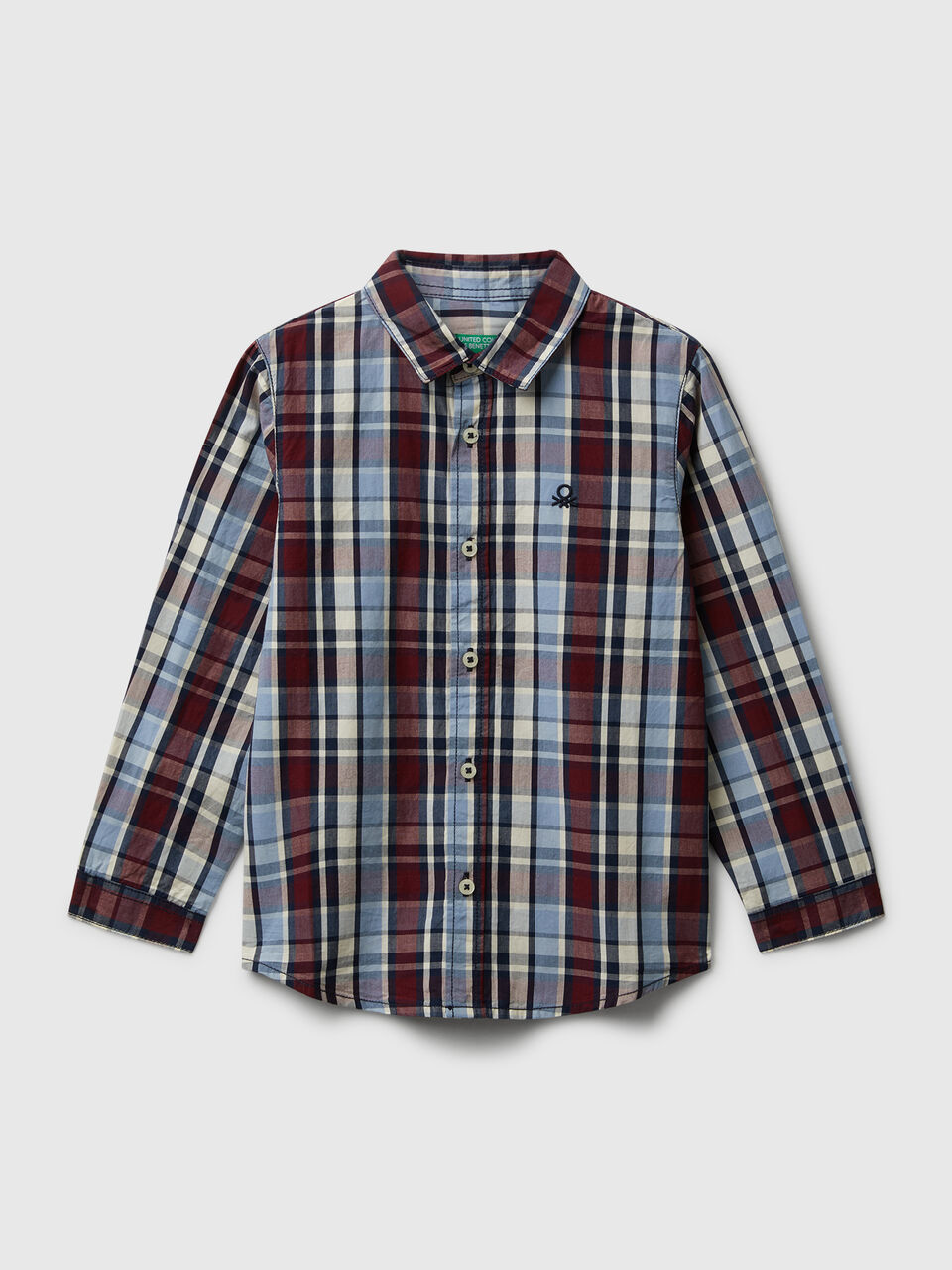 Check shirt in pure cotton