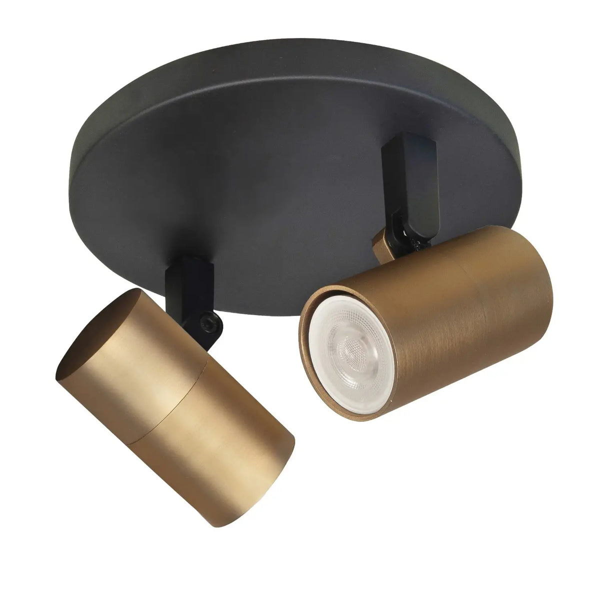 Highlight spot Picollo - 2 lichts - 15 x 11  cm - zwart goud