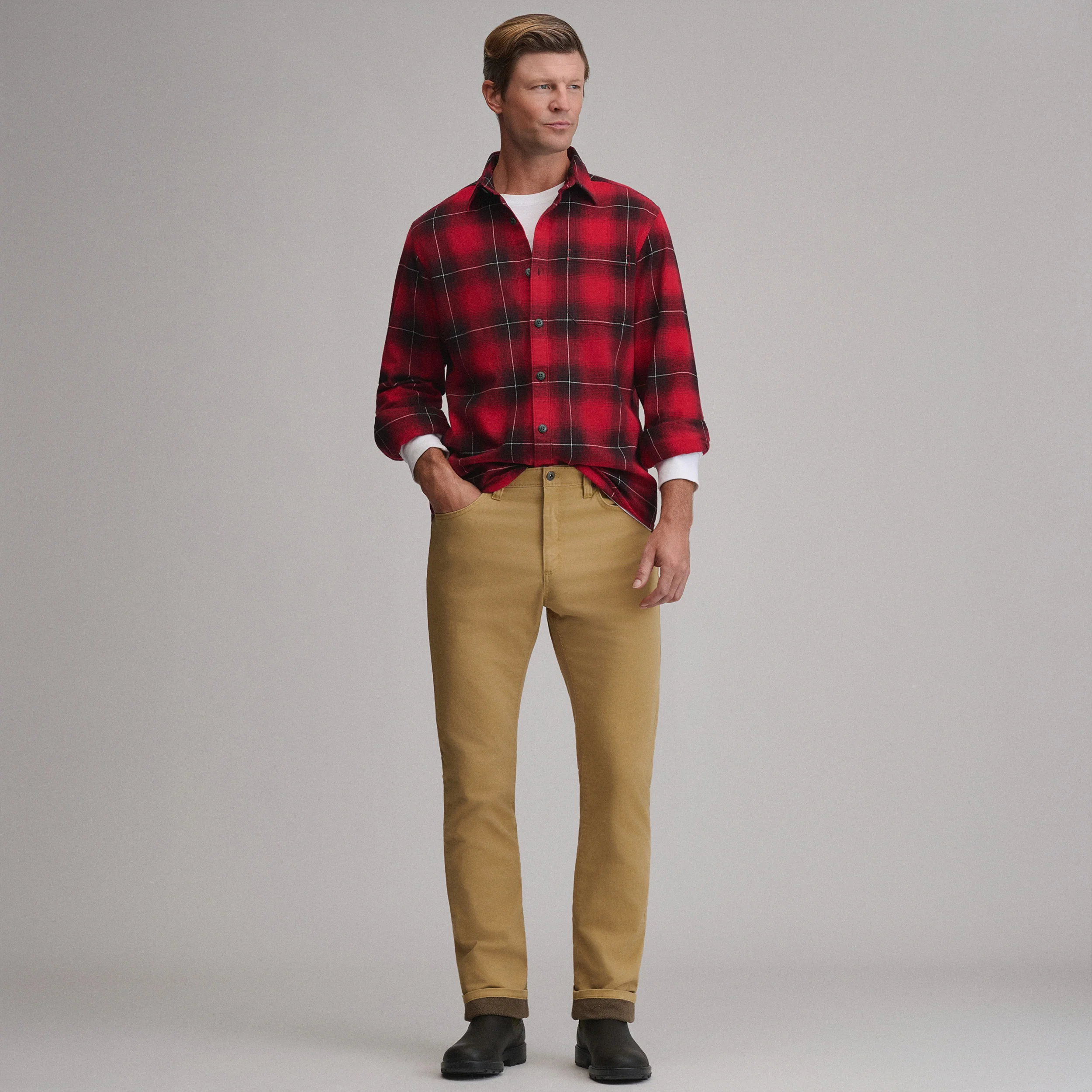 Men's Lined Legend Wash Twill 5-Pocket Pants