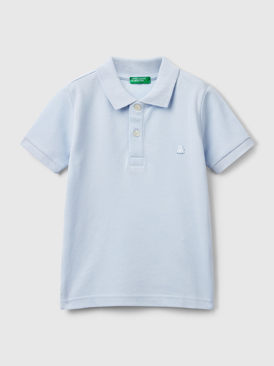 Short sleeve polo in pure cotton