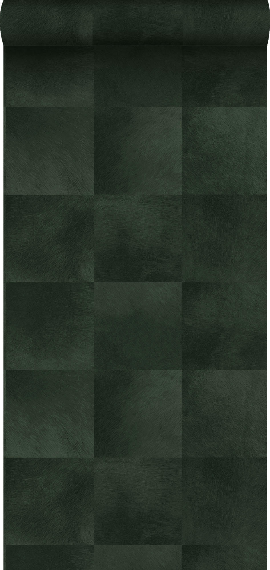 LUXURY SKINS - papier peint texture de peau d'animal vert foncé 0,53 x 10,05 m