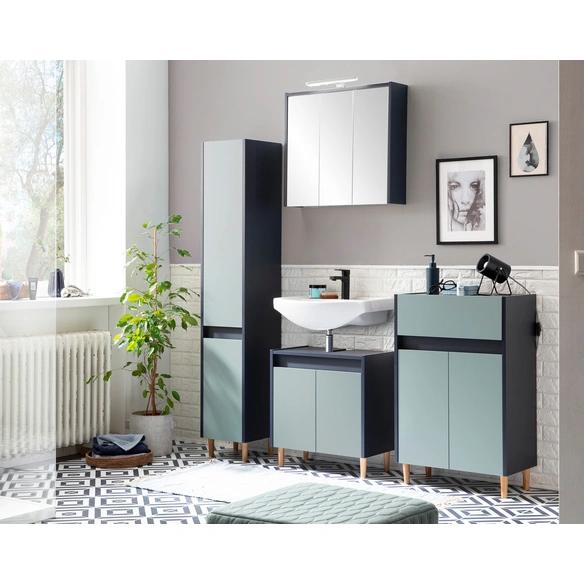 Hochschrank »Lovis«, BxH: 57 x 170 cm, blau