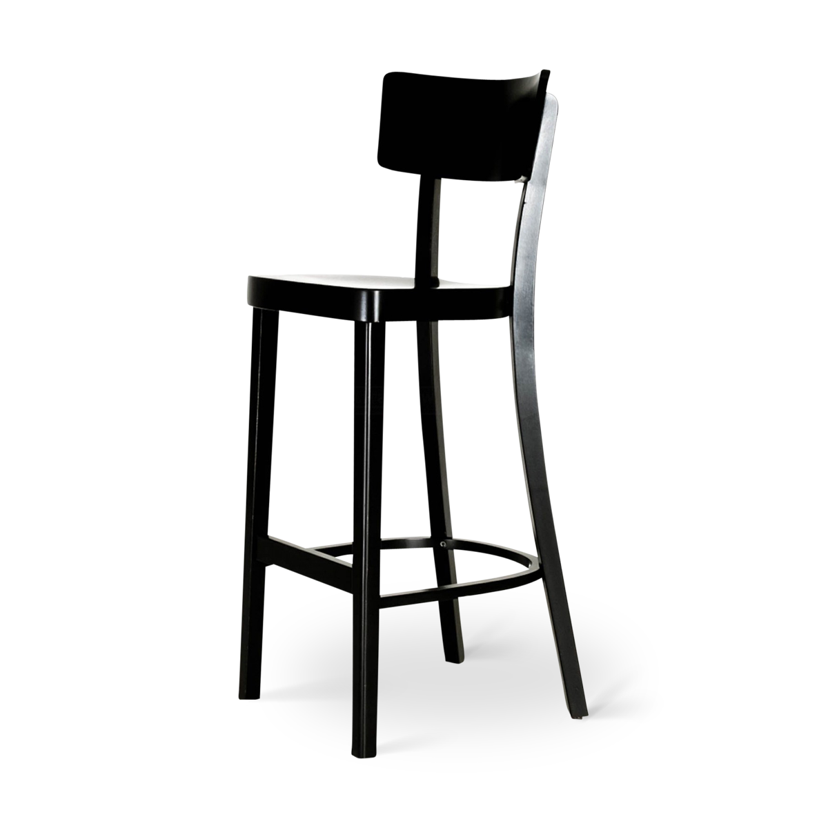 Fameg Felix houten barkruk zwart gebeitst - 75 cm