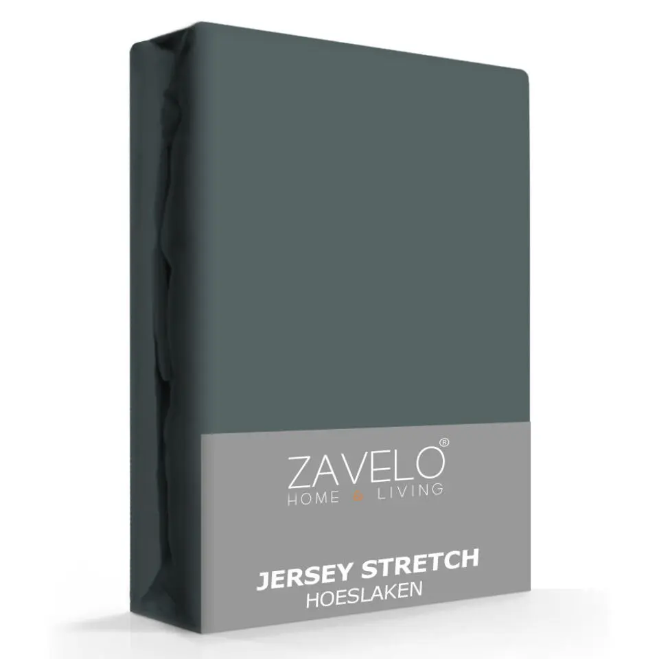 Zavelo? Jersey Hoeslaken Donker Groen-2-persoons (140x200 cm)