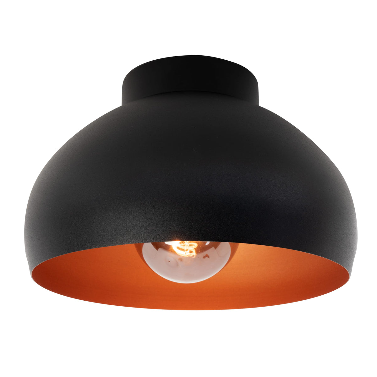 EGLO plafondlamp Mogano 2 - e27 - ø28 cm - zwart/koper