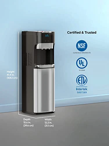 Brio Bottom Loading Water Cooler Water Dispenser  Essential Series - 3 Temperature Settings