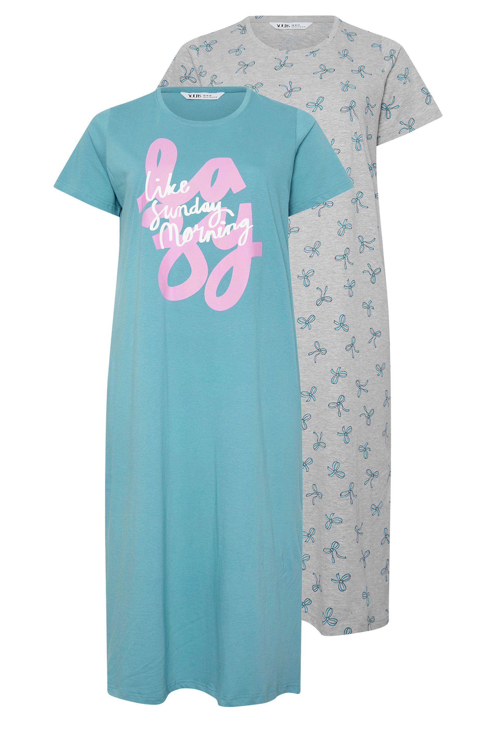 Yours 2 Pack Printed Nightdresses