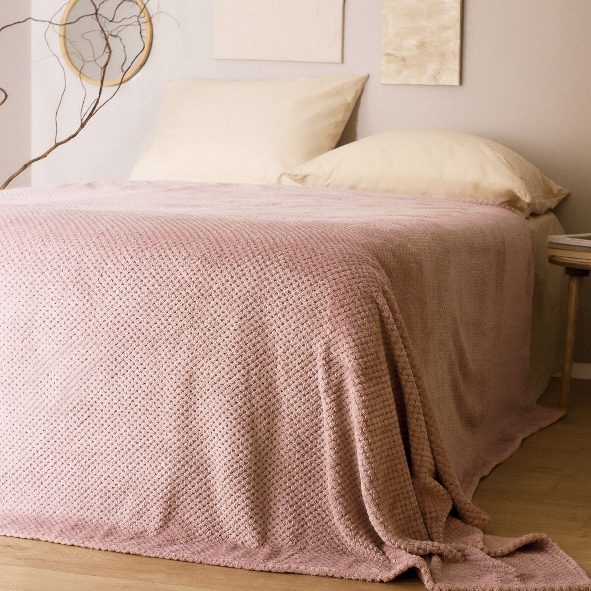 Narzuta NOAH różowa 220x240 cm