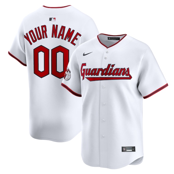 Cleveland Guardians Nike Home Limited Custom Jersey - White