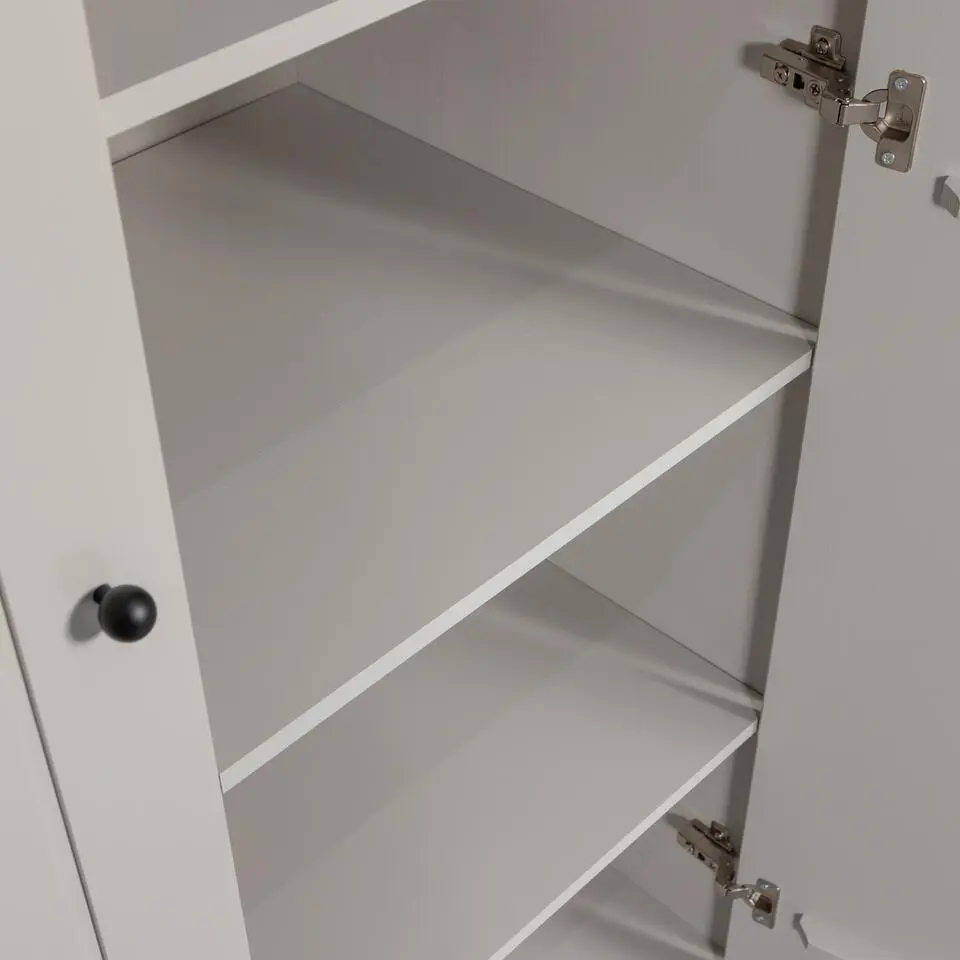 WOOOD Xina Optiepakket Garderobekast - Grenen - Wolkengrijs