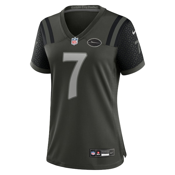 Justin Fields New York Jets Nike Women's 2025 Rivalries Collection Game Jersey - Gotham Green