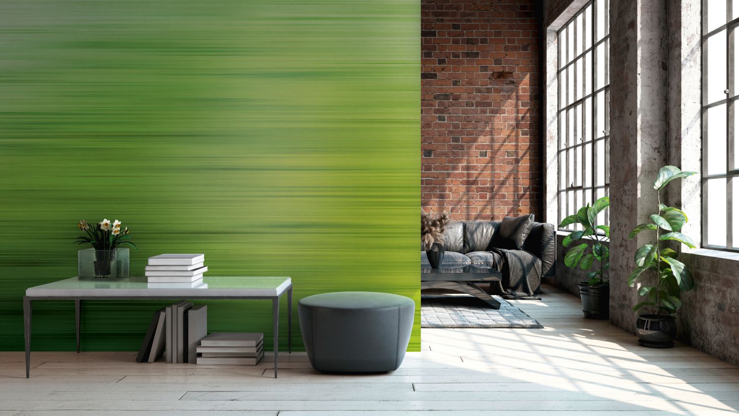 One Wall one Role fotobehang figuratief motief groen - 371 x 280 cm - AS-382611