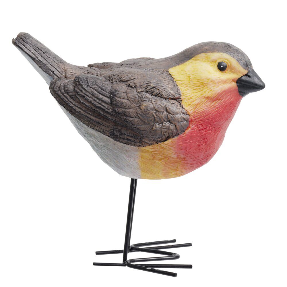 Figurine oiseau en résine 9x5xH10cm (3 modèles)