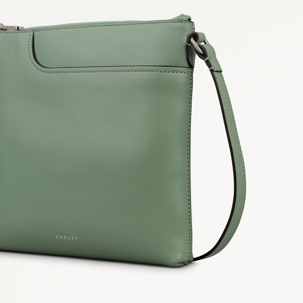 Pockets - Small Ziptop North-South Cross Body Bag