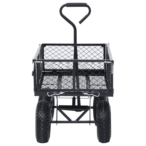 NNEVL Garden Hand Trolley Black 250 kg