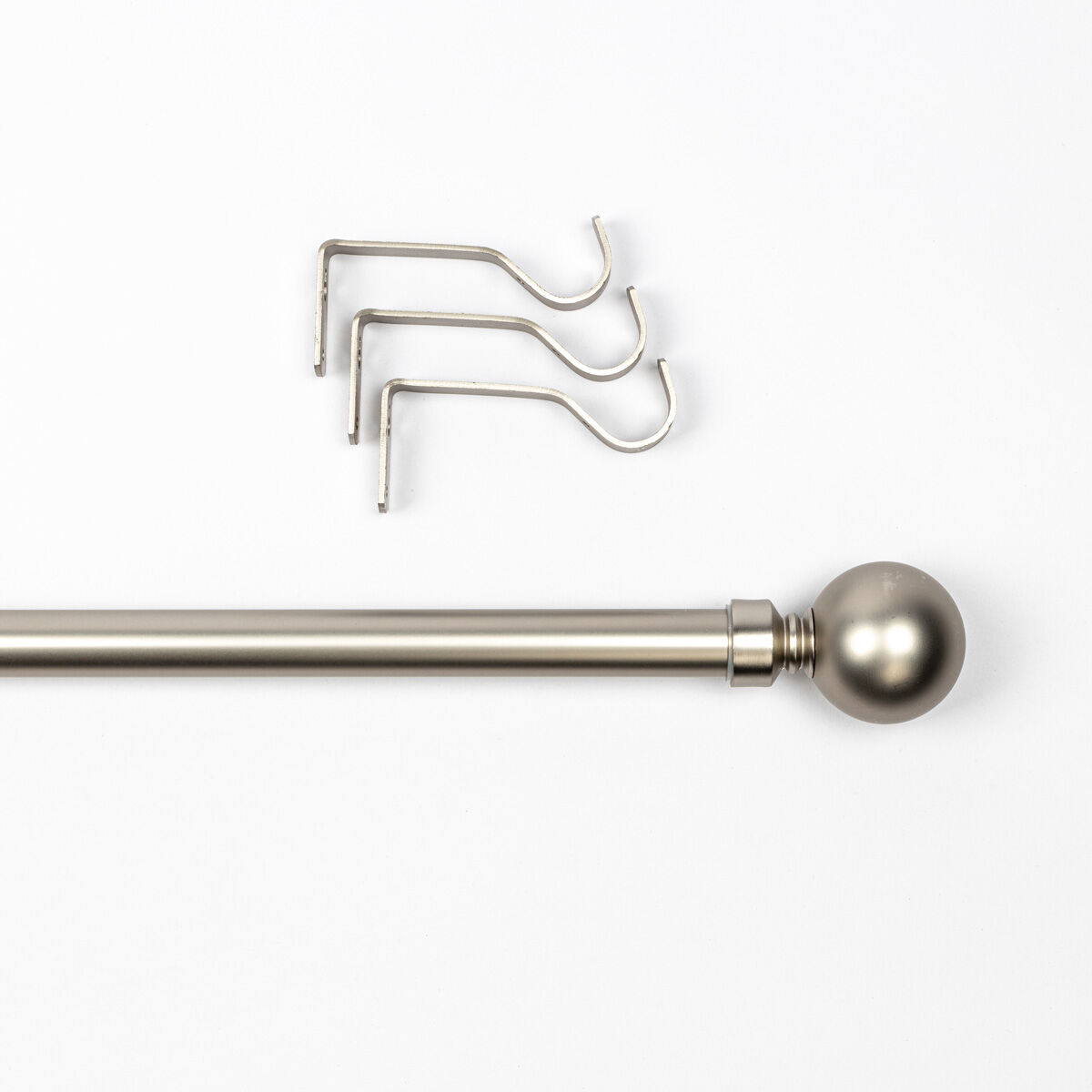 Kit varão extensível prateado 210-380cm d28cm