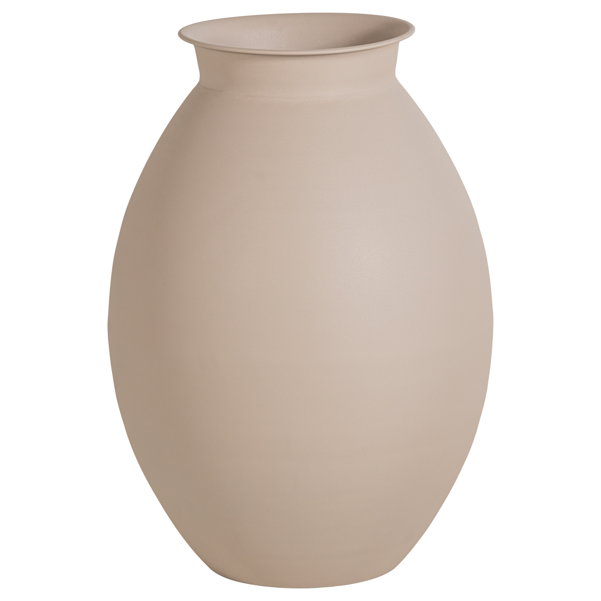 WOOOD vaas xxl Caro - Metaal - Zand - 70x50x50