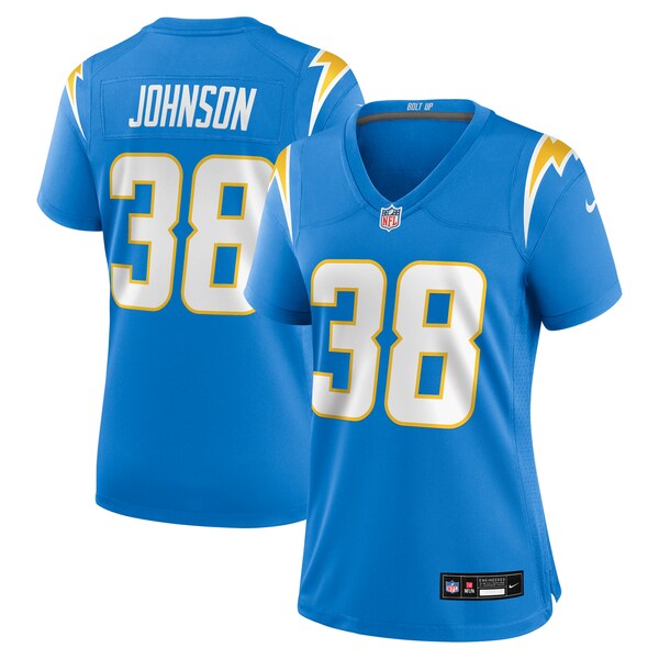 Emany Johnson Los Angeles Chargers Nike Women's Team Game Jersey -  Powder Blue