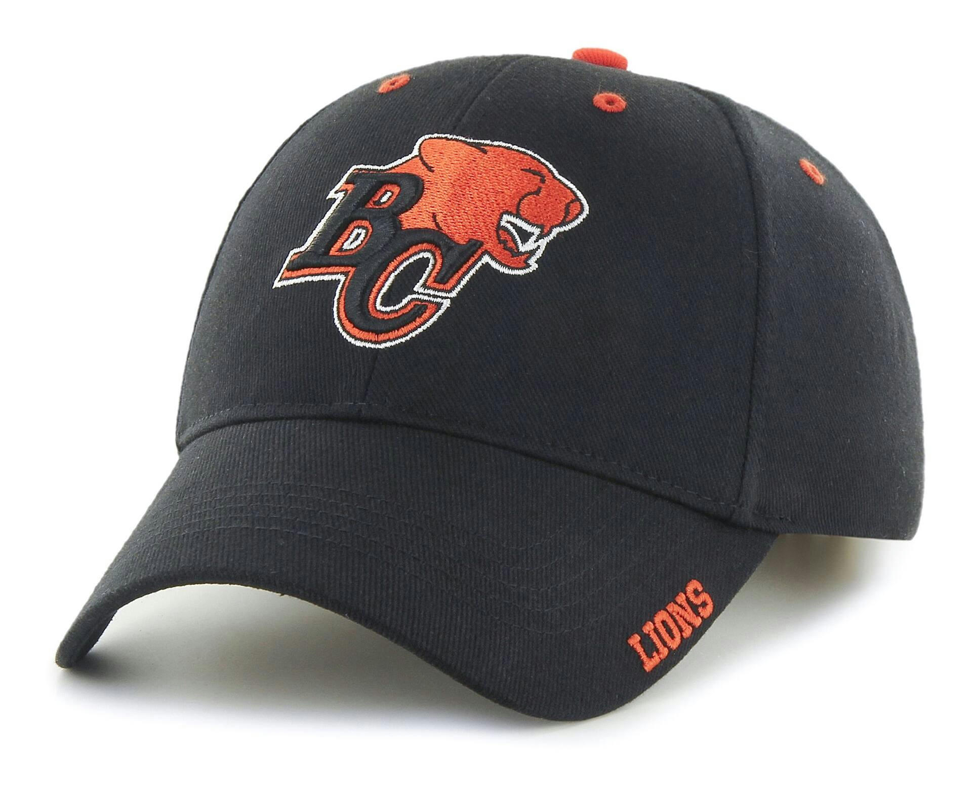 CFL BC Lions Men's Basic Brushed Cotton Adjustable Baseball Cap/Hat,