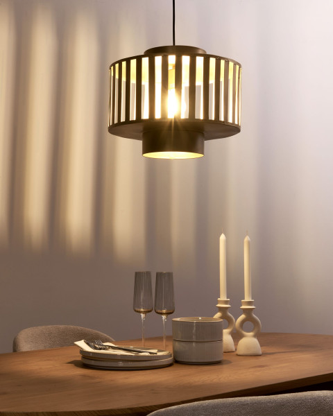 Lampa wisząca sufitowa metalowa mosiężna