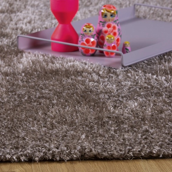 Hochflor-Teppich »Emilia«, BxL: 160 x 230 cm, taupe