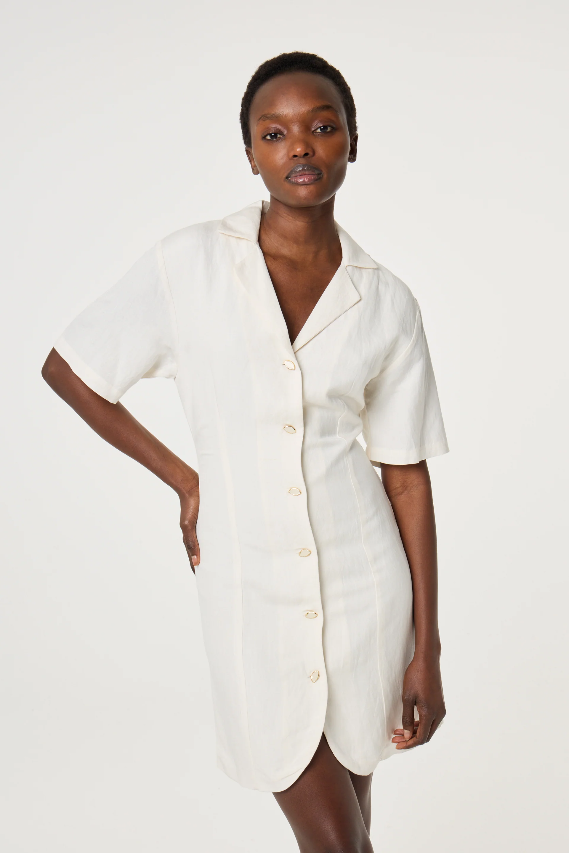Melody Dress | Cosy White