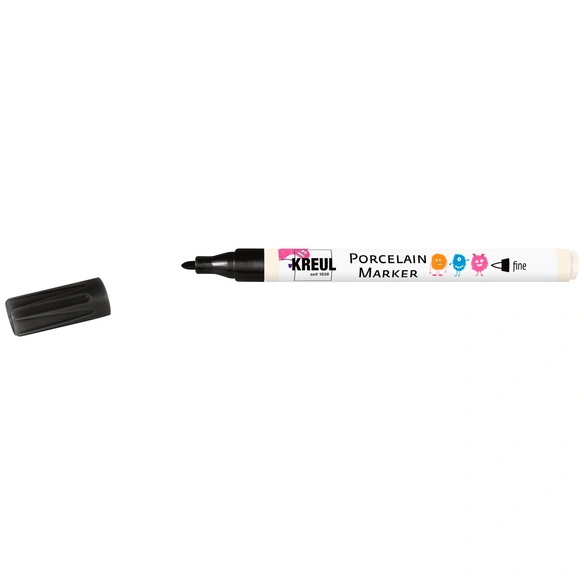 Porzellanmalstift, Porcelain Marker, fine schwarz