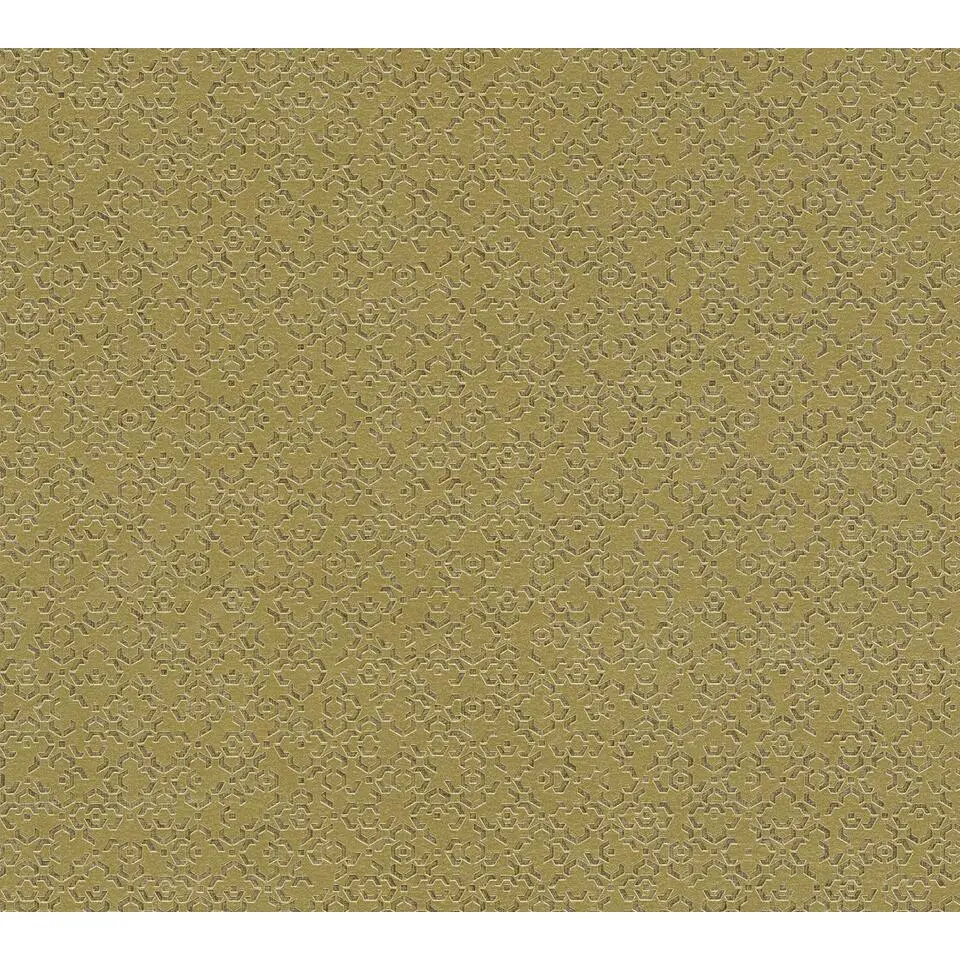Livingwalls behang geometrische vormen goud - 53 cm x 10.05 m