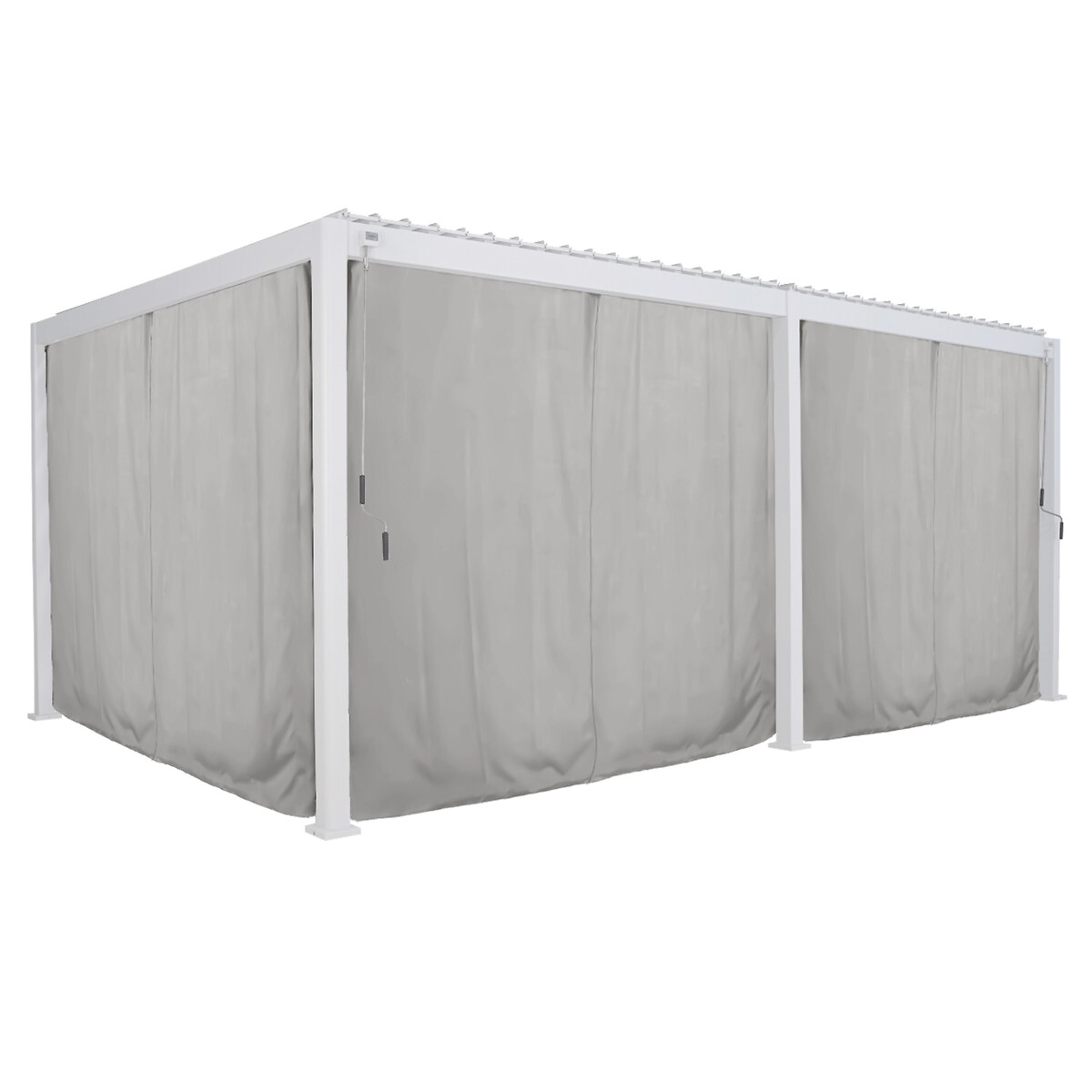 Cortinas e mosquiteiras para pérgola ÉVORA branco 3,6x6m