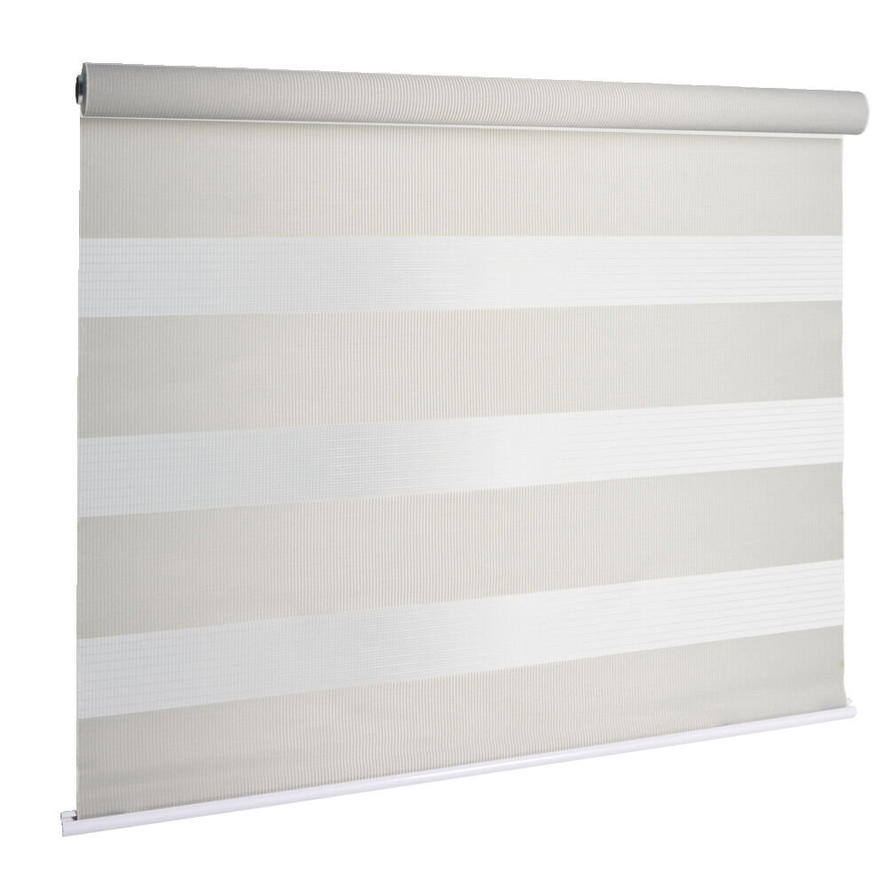 Store enrouleur avec ou sans perçage jour nuit beige 45x160cm