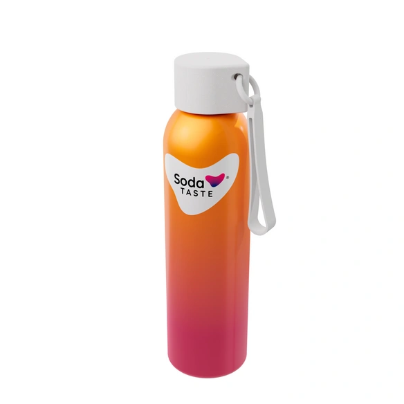 Wasserflasche, ALU, Doppelpack mit 2 x 0,75-Liter-Flasche, gelb/grün