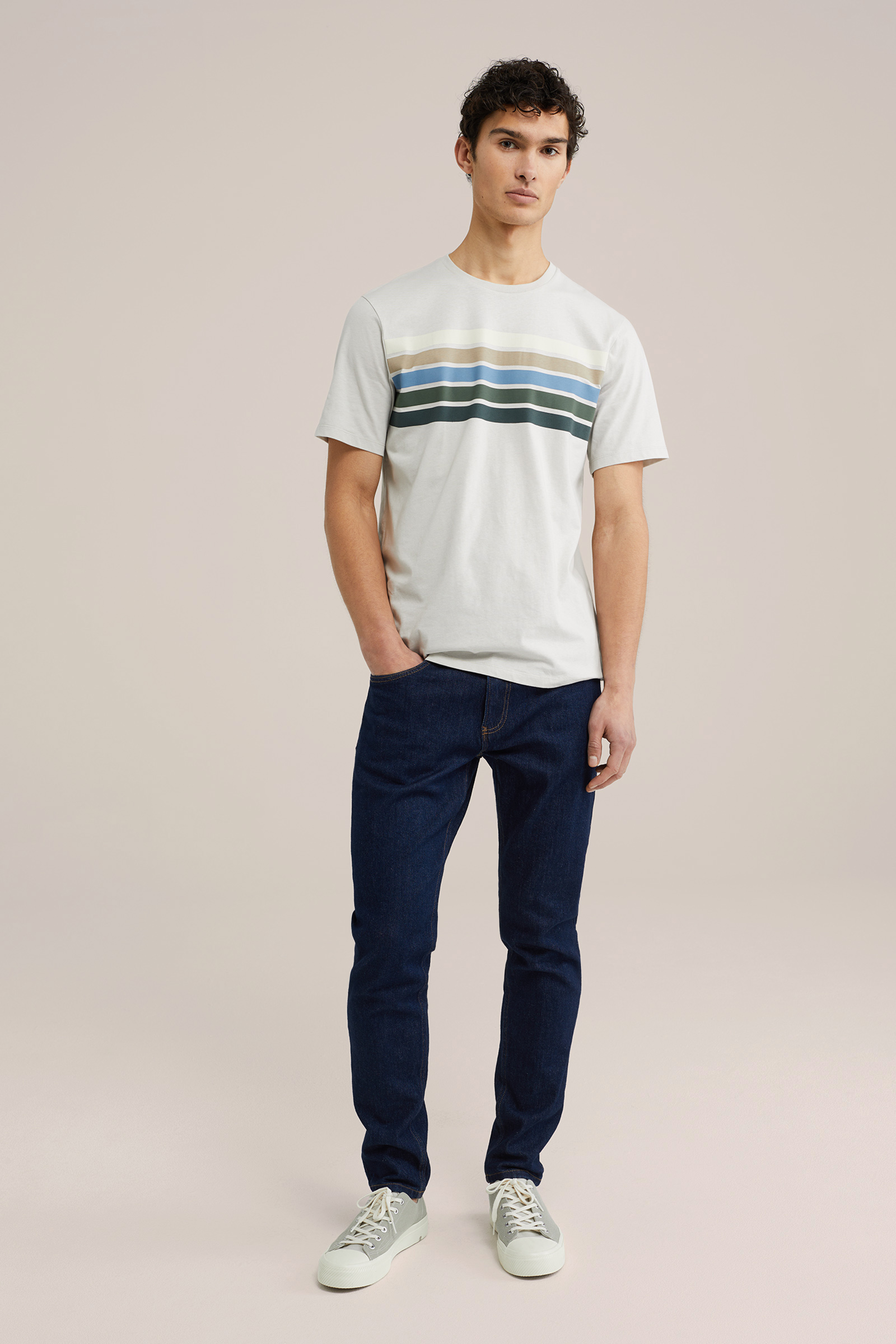 Heren regular fit T-shirt met print